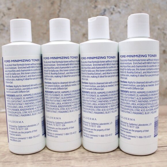 Differin Witch Hazel Toner for Face, Pore-Minimizing Skin Toner Bundle Of 4 New - Picture 4 of 5